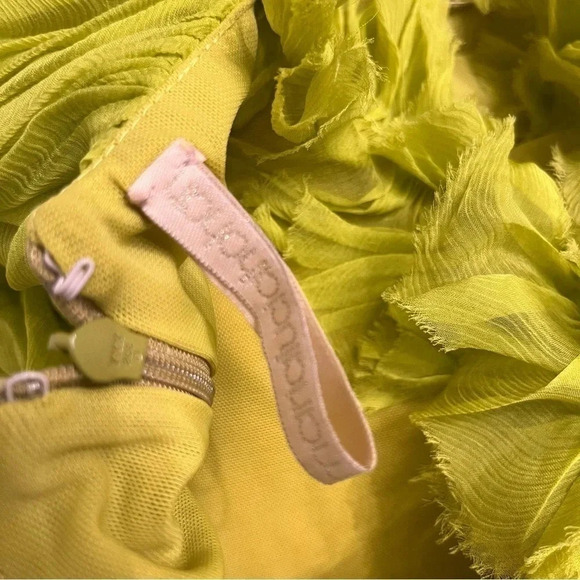 Maria Lucia Hohan Kania lime silk mini dress size FR 40 - Picture 12 of 12